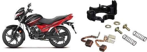 WHEEL DRIVE Compatible with Hero Glamour 125 Bs4 Modal. Self Starter Carbon Plate 2017 to 2019 Modal