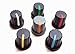 Sunnyskar 50 X 6mm Shaft Insert Dia Potentiometer Knobs Mini Rotary Caps With Green/Blue/Yellow/Red/Orange/White - (Color: White)