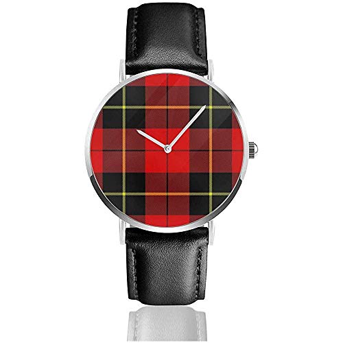 Wallace Clan Red Tartan Men 's Women Casual Reloj de Pulsera Relojes para Hombre
