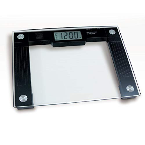 Ideaworks JB5824 Extra Wide Talking Scale-Visual & Voice Display Scale- 550 Pounds Max-Tamper