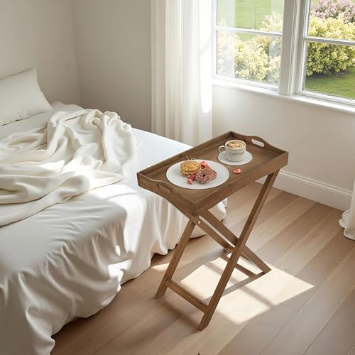 Mesa de TV plegable SOFE de madera para cenar cómodamente en espacios pequeños y salones 3