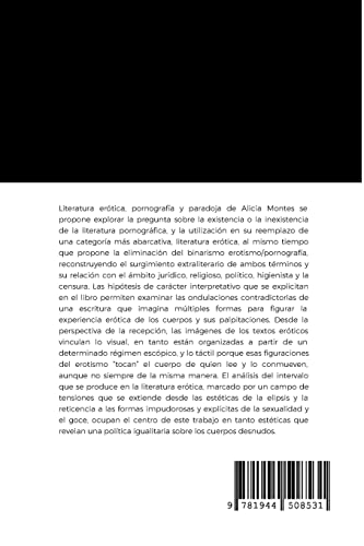 Literatura erótica, pornografía y paradoja