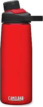 CamelBak Chute Mag BPA Free Water Bottle with Tritan Renew - Magnetic Cap Stows While Drinking, 25oz, Cardinal