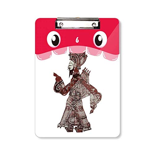 Porte-bloc traditionnel Shadow Play Man Walk Mouth A4 à pince forte