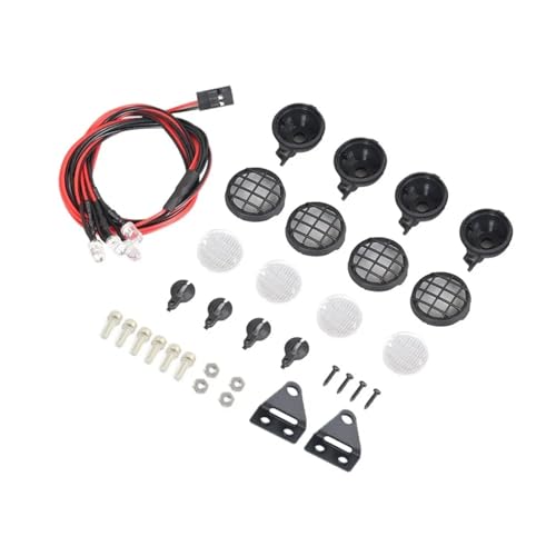 Accesorios RC coche lámpara de techo y luces para chasis 1/24 crawler 5