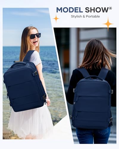 Image of coofay Travel Backpack Carry on Flight Approved Carry on Backpack for Airplanes Personal Item Travel Bag 18x14x8 Inches Traveling Backpacks Airback Backpacks for Traveling Mochila de Viaje