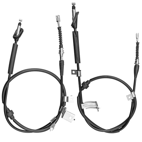 Rear Parking Brake Cable Fit for Honda Civic 1992-2000 Acura Integra 1994-1999 Replace 47560-S04-932 47510-SR4-933 C94405 C94420, Left and Right Rear Brake Cables