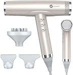 slopehill Professional Hair Dryer with Diffuser, Ionic Hair Dryer,Lightweight Compact Powerful & Fast Salon Blow Dryer with High Speed Brushless Motor, Travel Hairdryer, Women & Men (Ceramic, Stone)