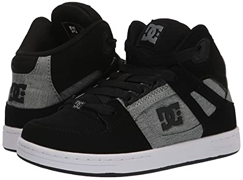 Dc Boy's Pure High-Top Youth Skate Shoe, Black/Charcoal, 11 Big Kid #TOP6