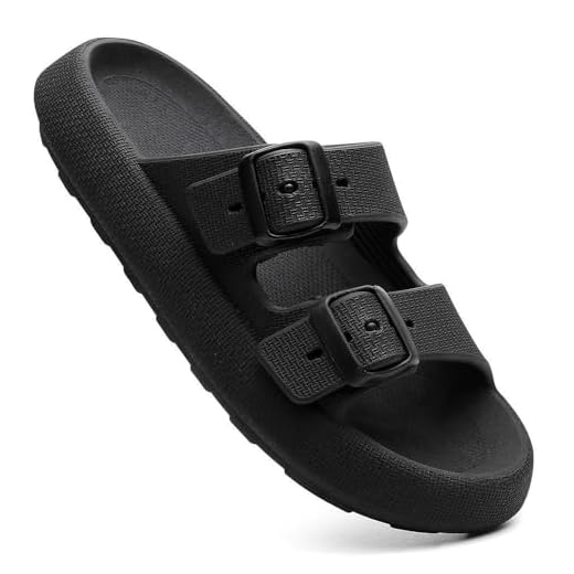 Slide Chinelo Nuvem Adulto Feminino Masculino confortável Papete (PRETO, BR, Adulto, Faixa Numérico, 36, 37)