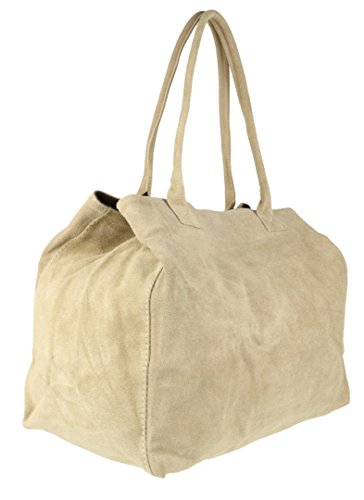 Girly HandBags Womens Expandable Italian Suede Leather Shoulder Bag2