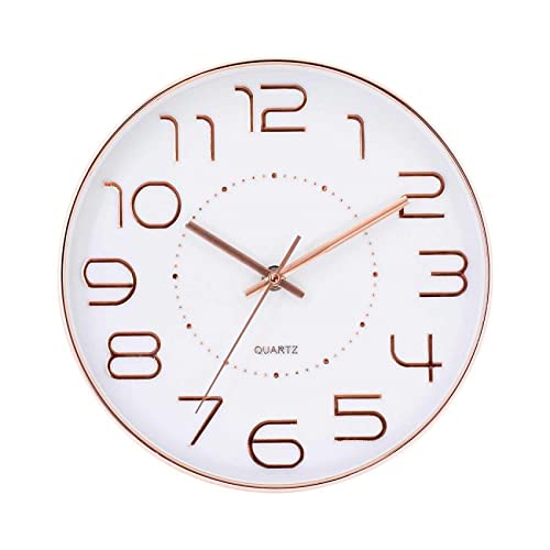 Wall clock moderne pour salon avec mécanisme silencieux simple