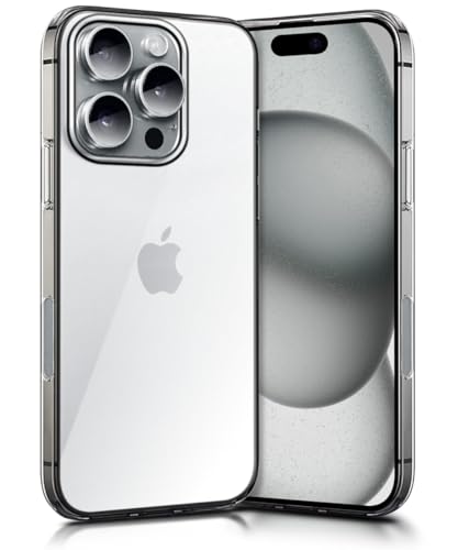 Image of WOW IMAGINE Crystal Clear Transparent Back Case Cover Compatible with iPhone 16 Pro Max | Full Device & Camera Protection Shockproof TPU | Flexible Silicone Back Cover Case - Transparent
