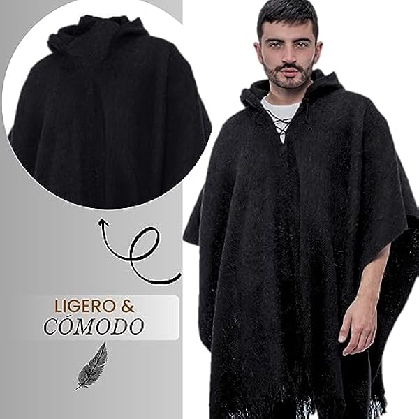 Gamboa Poncho Hombre Poncho Mexicano Poncho Hombre Invierno Poncho Manta Poncho Polar Abrigo Poncho Poncho Lana Ponchos