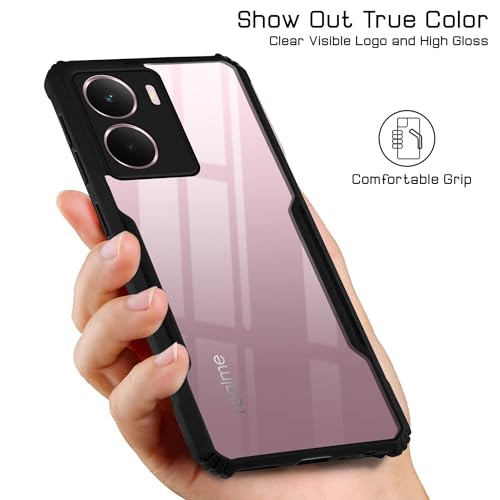 Image of Jkobi Back Cover Case for Realme P3 (Ultimate Shockproof Bumpers | Anti Yellow | Hybrid PC | Black)