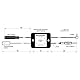 BLAUPUNKT DAB-S-22a, Antennen-Splitter aktiv, Rundfunkverteiler, 50 Ohm Impedanz, SMB-Stecker, DIN-Stecker