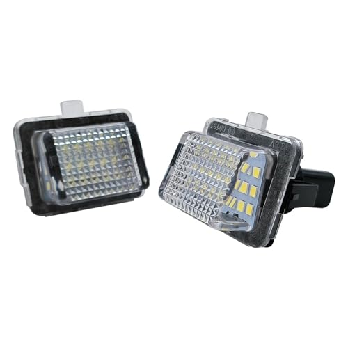 Luz matrícula LED Benz W204 W212 soluciona iluminación deficiente sustituyendo lámpara antigua