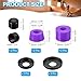 PATIKIL Skateboard Bushings, 90A PU Long-Board Truck Rebuild Kit Bushings Washers Pivot Cups for Outdoor Skateboard Parts, Purple
