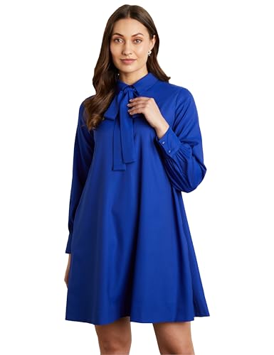 Image of Symbol Premium Women A Line Flared Dress (Knee Length | Desk-to-Dinner) (Available in Plus Sizes)