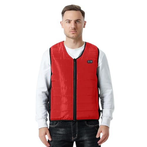 Gilet chauffant homme 6 zones veste électrique blouson hiver chaud moto