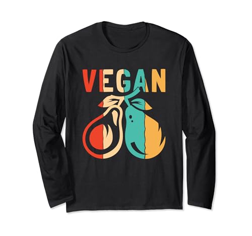 Retro Raw Vegans Végétarien Végétarien à base de plantes Manche Longue