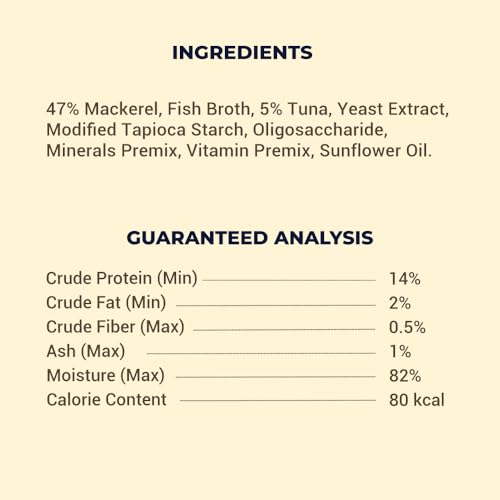 Image of Brunos Cat Wet Food - Mackerel & Tuna - 85g (Pack of 6) | Cat & Kitten|90% Animal Ingredients | Grain-Free | Hydrating Fish Broth, Taurine Support & Complete Nutrition for Healthy Skin Vitality
