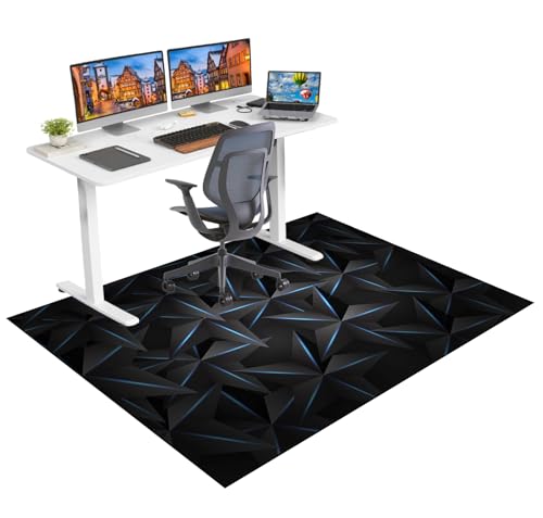 Alfombrilla para Silla Gaming Grande Alfombrilla para Silla de Oficina Antideslizante Protector Suelo Protector Suelo Silla Ruedas Alfombra para Silla de Escritorio para Suelos Duros 60 x 70 cm