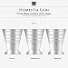 Homestia Stainless Steel Measuring Cup, 2.5 oz, 75 ml, Cocktail Jiggers, Multi-Unit Measure, Cocktail Drinking Measuring Jigger for Bartending Bar (Silver)
