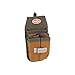 Bucket Boss Four-Barrel Tool Sheath with FlapFit to Fit Instantly Over a Belt or Into a Pants Pocket, with 5 Tool Pockets and 2 Loops, and Metal Tape Clip, in Brown, 54184