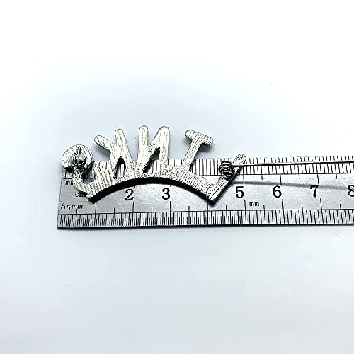 Image of Exquisite green rhinestone inlaid round LINKS letter metal brooch the links incorporated society jewelry pin