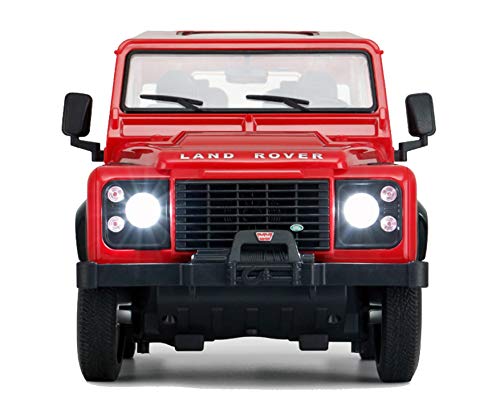 Image of Defender Dodge Charger Metal Pull Back Die Cast Car With Light and Sound for Kids, Red