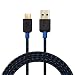 Cable Matters USB Type C (USB-C) to Type A (USB-A) Cable with Braided Jacket in Black 6.6 Feet