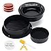 Produktbild SAWAKE Hamburgerpresse 3 in 1 Set,Hamburger Patty Maker spülmaschinenfeste Hamburger Presse Robustes Grillzubehör mit 100 Backpapier und Maisgabel für leckere Hamburger, Patties, BBQ