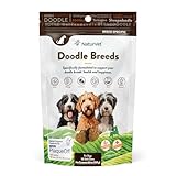 NaturVet Doodle Breeds Supplement- for Joint Support, Digestion, Skin, Coat Care- Dog Multivitamins with Minerals, Omega-3, PlaqueOff- Wheat-Free Vitamins for Dogs- Doodle Breeds- 50 Soft Chews