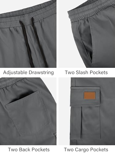 Image of PLEPAN Men's Casual Cargo Shorts Work Shorts with Pockets