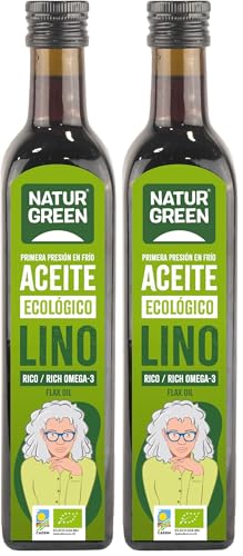NaturGreen Aceite de Lino, 500ml (Paquete de 2)
