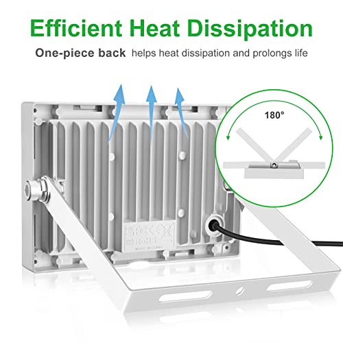 LED-Strahler CLY 50W Außenstrahler mit 4300lm und IP66 Wasserdichtigkeit