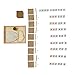 Kghios Montessori Math Beads Toys Materials for Toddlers Golden Beads and Cards Materials Bank Game Thousand Cube Decimal System Mathematics Teaching Materials Baby Preschool Education Toys