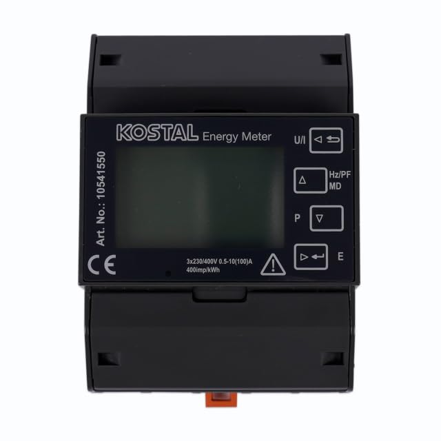 KOSTAL Energy Meter Serie P KEM-P 63A – MID Energiezähler für Photovoltaikanlagen – 63A Direktmessung, 3-phasig – G2 Alternative – (MPN 10541550)