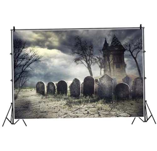 Toile de fond d'Halloween pour photographie tissu mat sans reflet 3x2m