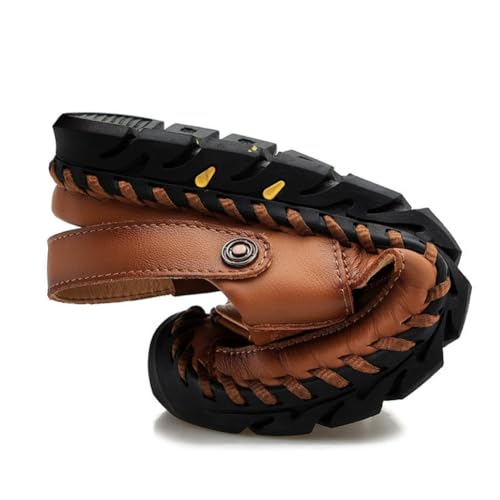 Men Two in one Oversized Cowhide Anti Slip Casual Water Wading Sports Hollow Breathable Toe Cap Beach Shoes3