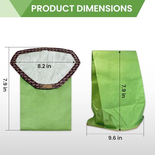 Image of 20 Pack 107666 Intercept Micro Filter Bags Compatible with ProTeam GoFit 3 Backpack Vacuum Cleaner, 3 Quart Backpack Vacuum Bags