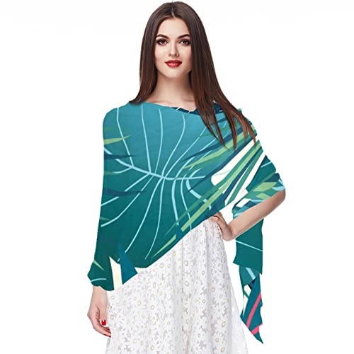 Écharpe motif feuilles d'érable d'automne aquarelle pour femme chic