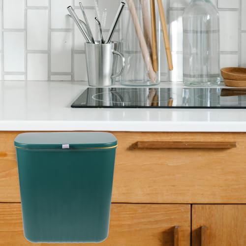 Contenedor colgante de basura para cocina Yardwe 9L verde miniatura 6