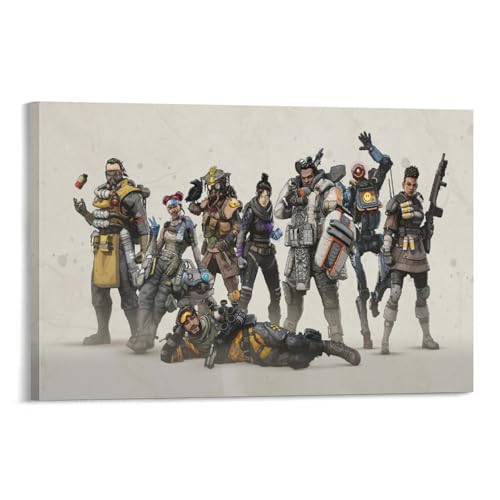 Apex Legends �|�X�^�[�i1�j �E�H�[���A�[�g �L�����o�X ��� �摜�̊G �Ǌ|�� ���� �z�[������08x12inch(20x30cm)