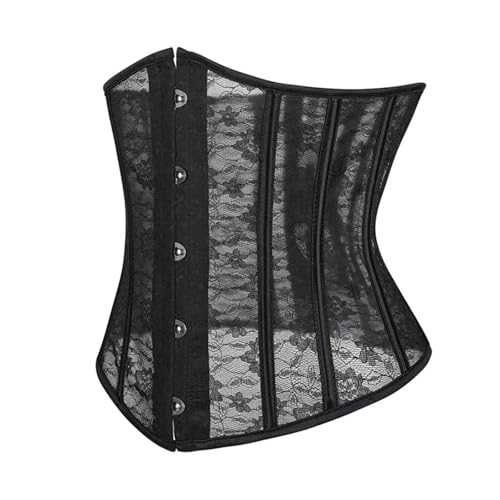 Corset Belt Waist Tights Corsets Top for Ladies Black and White Color Breathable Mesh3