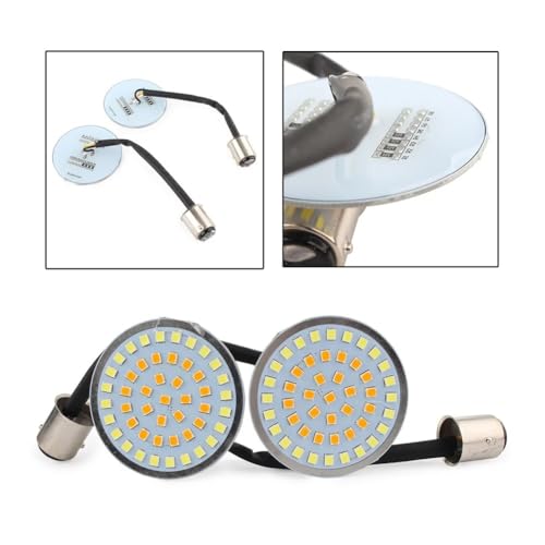 Clignotant pour moto LED premium insert bicolore 1157 pour Dyna Softail