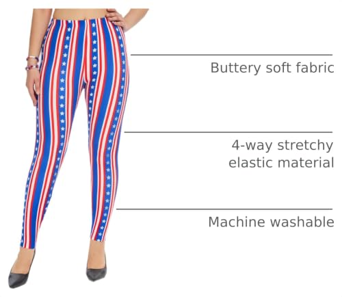 Image of sissycos Women's 80s Leggings Neon Artistic Splash Printed Buttery Soft Stretchy Pants