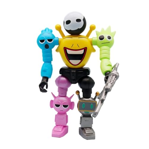 Sprunki Robot Action Model Articulated Assembly Model for Game Lovers & Collectors Ideal Gifts or Desktop Display (B)