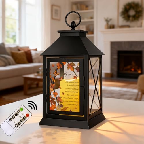 Memorial Candle Lantern with Flickering LED Candle and Remote Control Bereavement Sympathy Gifts in Memory for Loss of Partner Remembrance Gift (Partner) by Xyvoxme - Used condition - US$12.09